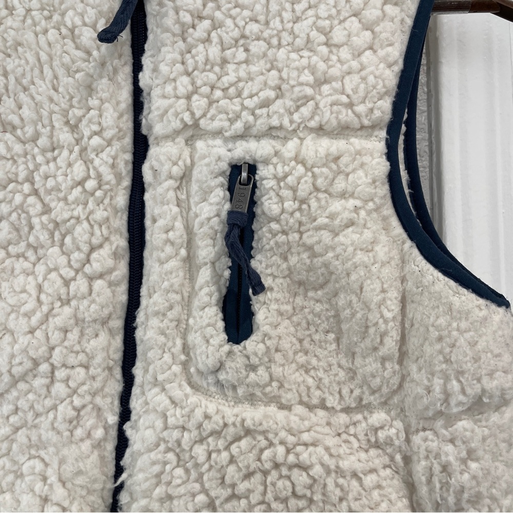 Original Weatherproof vintage Cozy White Sherpa vest XS - Picture 3 of 7